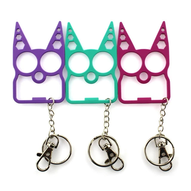 Creative Multi-function Cat Keychain Fashion Tool Keyring Bag Pendant Ornaments for Women Men Car Key Holder Accessories Gifts