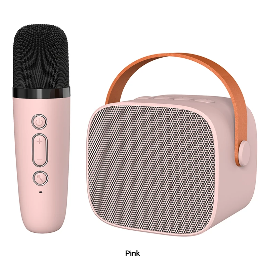 Mini Portable Bluetooth Karaoke  Speaker and Microphone