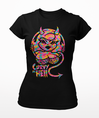 Curvy As Hell Womens T-shirt