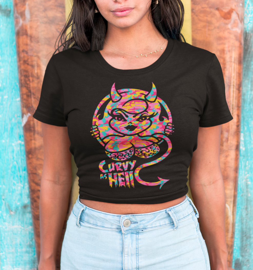 Curvy As Hell Womens T-shirt