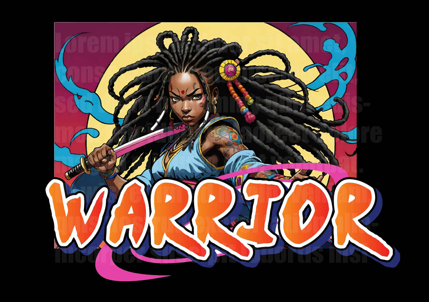 Naruto-Inspired "Warrior Queen" Womens t-shirt